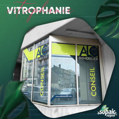 Adhésif vitrine et lettrage
